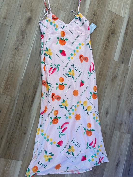 Petal & Pup Dresses & Skirts - Petal & Pup Blush Pink Fruit-Print Dress *Flaw